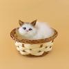 Lovely Simulation Animal Doll Plush Mini Basket Cat Rabbit Dog Kids Xmas Toy