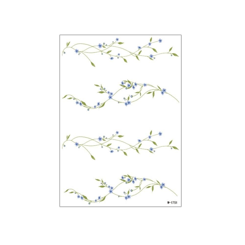 Realistische Rosen-Aufkleber Tattoo-Aufkleber Wasserdichte Elf Fee Make-up-Aufkleber Körperkunst