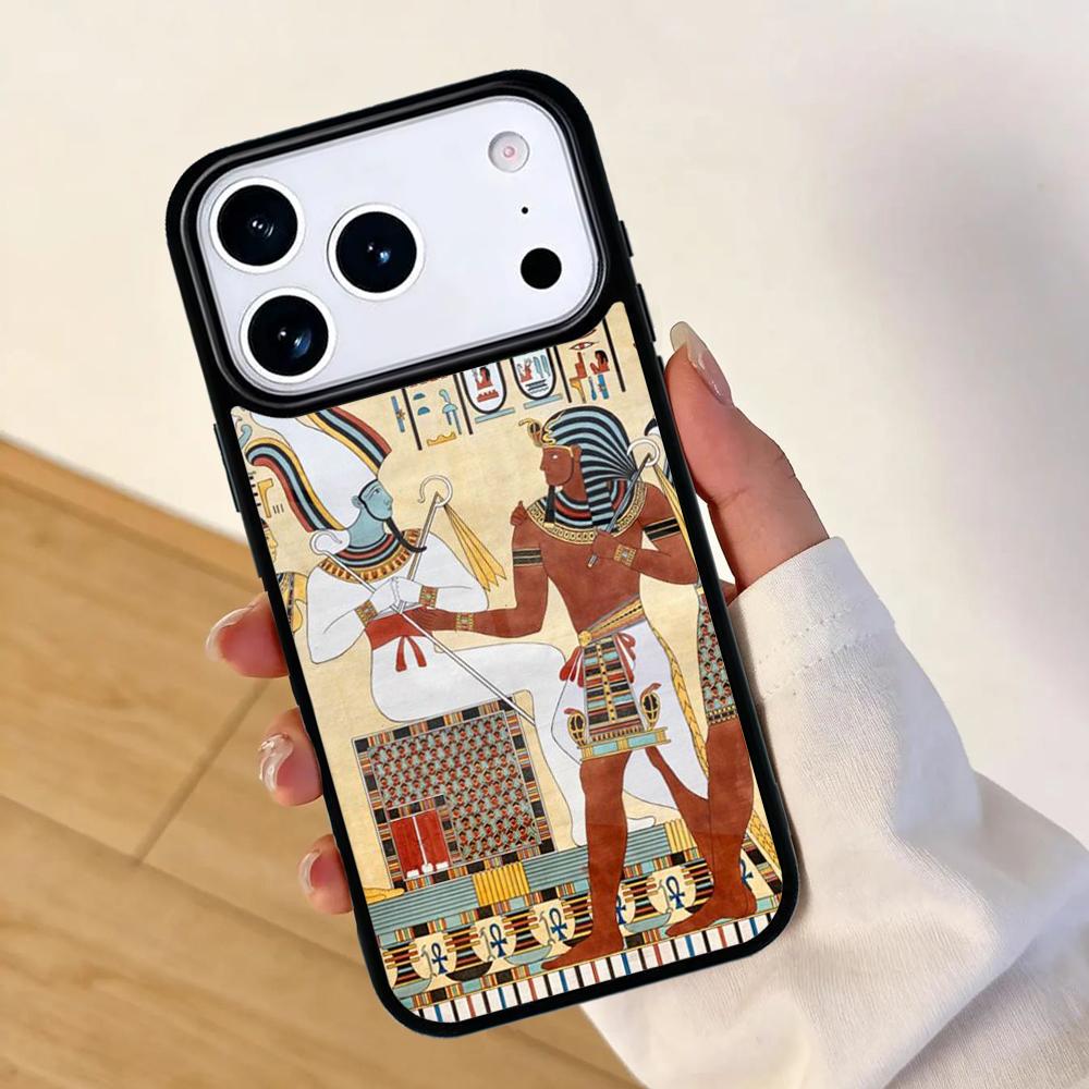 Egypt Mural Mobile Phone Case for IPhone 17 AIR 16pro Max 15 14 13 12 11 Bumper Cover