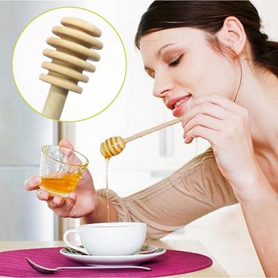 1/3pcs Kitchen Dining Safe Tableware Gadgets Wooden Dipper Stirring Honey Spoon Mixing Stick