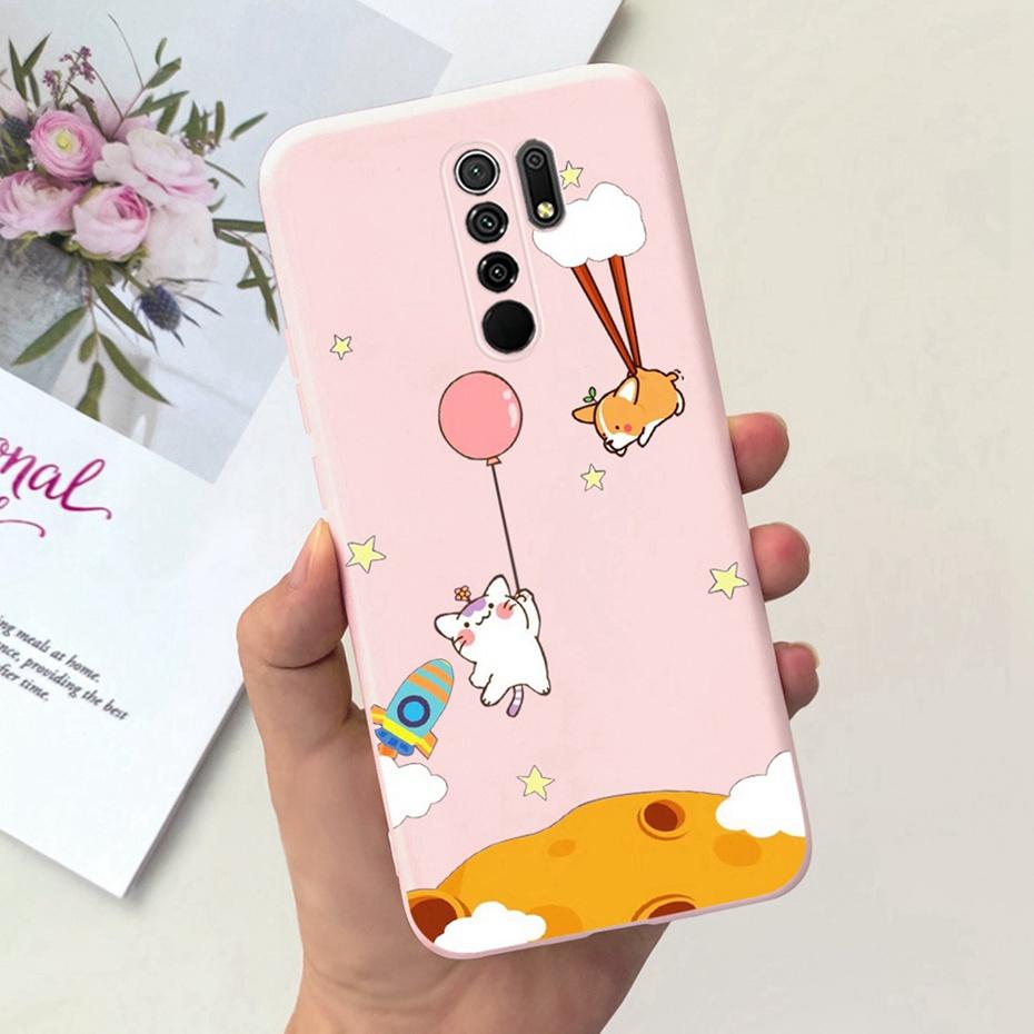 For Xiaomi Redmi 9 Cute Animal Cartoon Phone Case For Redmi 9 Prime Redmi9 China Version Candy Color Soft Silicon TPU Back Cover