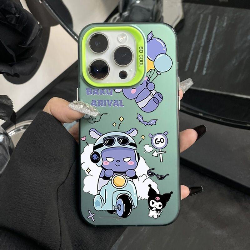 Moto Baku is suitable for Apple 15 couple iPhone14 cute mobile phone case 13mini anti-drop 12pro new 1.