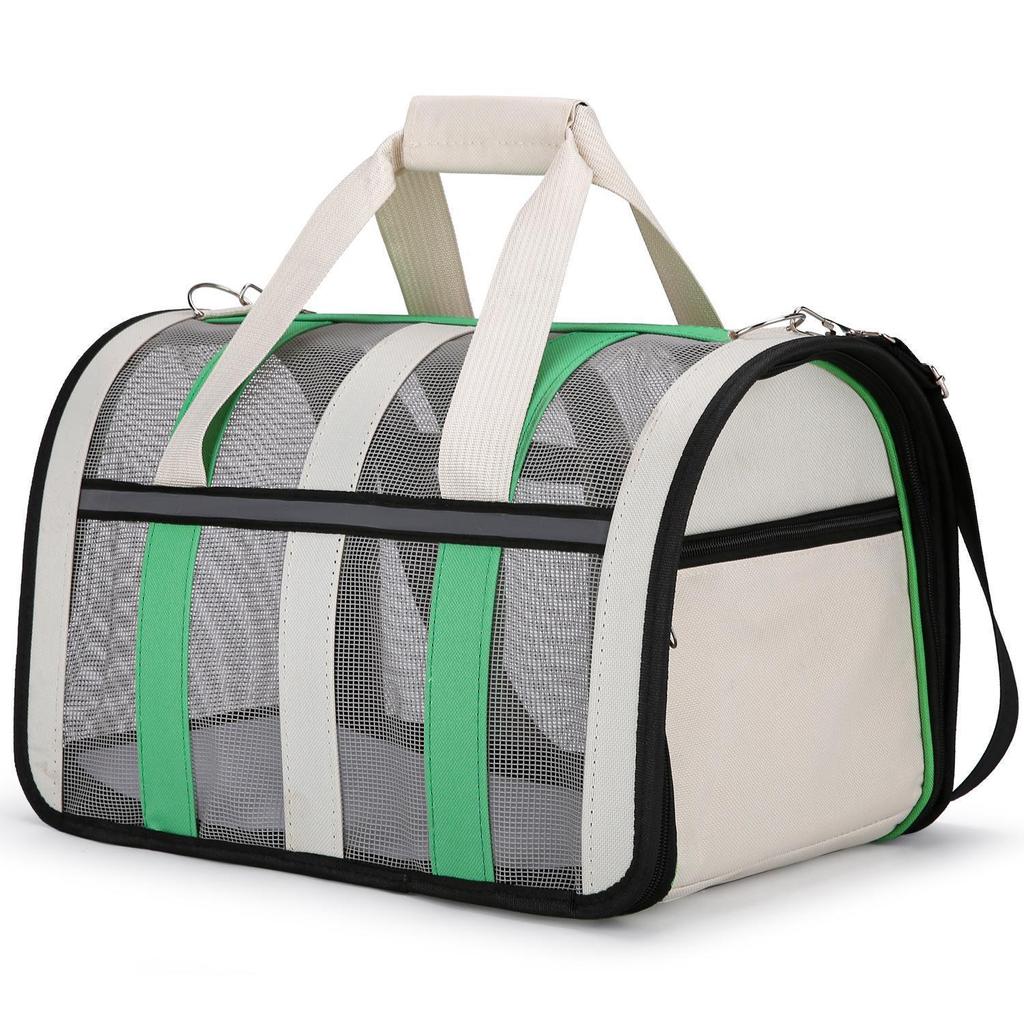 Portable Foldable Cat Carrier: Spacious, Breathable Pet Capsule for Travel