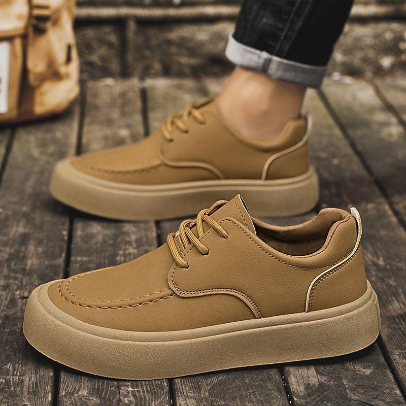 Breathable Soft Platform Man Casual Shoe in Promotion 2025 Trend Social Adults New Low Price High Quality Leather Shoes for Men