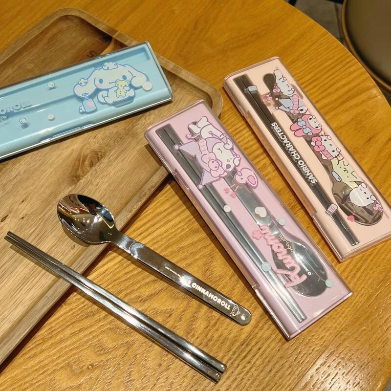 ZISIZ Kuromi Spoon and Chopsticks Set