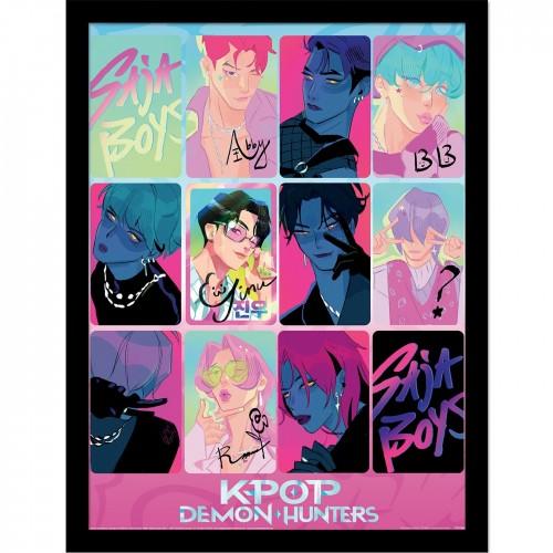 K-Pop Demon Hunters Light And Dark Framed Poster