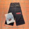 Jean en Denim Homme Coupe Ample Y2K Hip Hop Taille Haute Jambe Large Coton Stretch Coupe Droite
