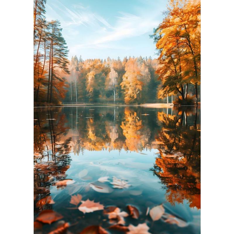 Lume Peisaj Natural Peisaj Mare Munți și râuri poster Pictură pe pânză Artă de perete Imagini cu peisaje Camera de zi Decor pentru casă