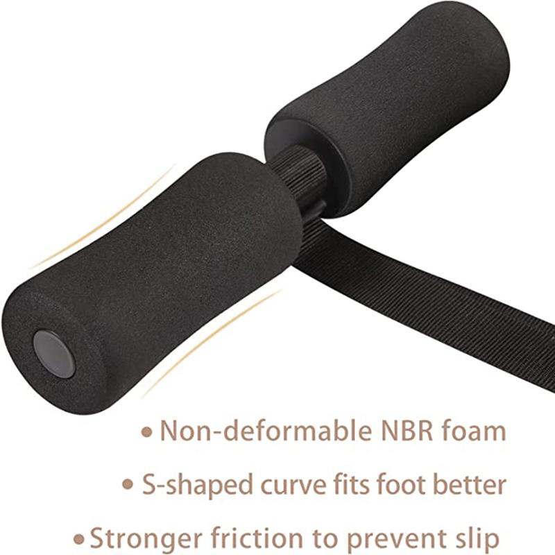 Upgraded Hamstring Curl Strap Sit-up Auxiliary Belt Squats Adjustable Tendon Curl Ab Workout Home Gym Fitness