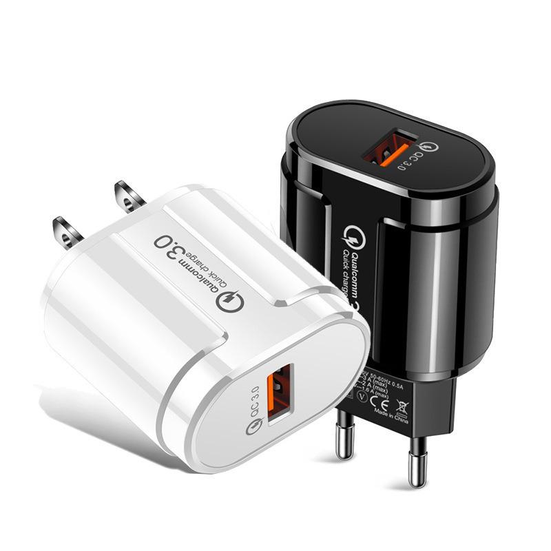 QC3.0 18W USB Fast Charge Travel Adapter, 5V 3A