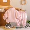 Kids Casual Long-Sleeve Set, Comfortable Daily Wear Outfits