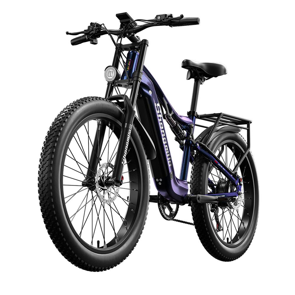Shengmilo MX03 Electric Bike 26 Inch E-Mountain Bike E-Bike 840WH SAMSUNG Battery Electric Cycling with Fat Tire,BAFANG Motor 500W
