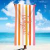 Customized Beach Towel Striped Pattern Personalized Absorbent Bath Towel Quick-drying Swimming Towel For Beach Swimming Outdoor