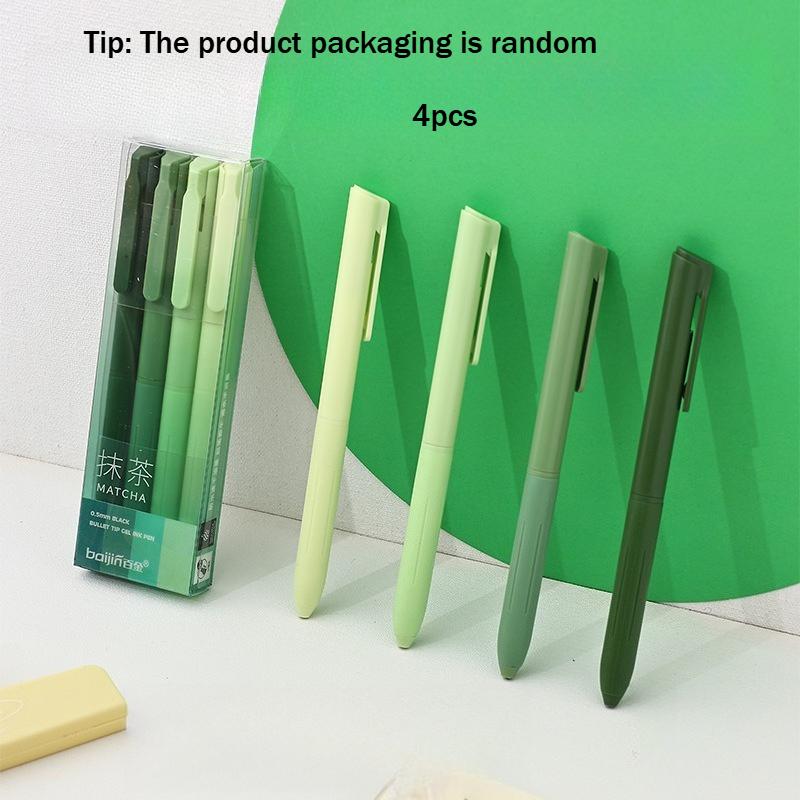 12pcs/4pcs Fruit Series Neutral Pen Fresh Set | Black Ink 0.5Mm Bullet Tip Smooth And Non-Bleeding | 12-Color Pen Bodies