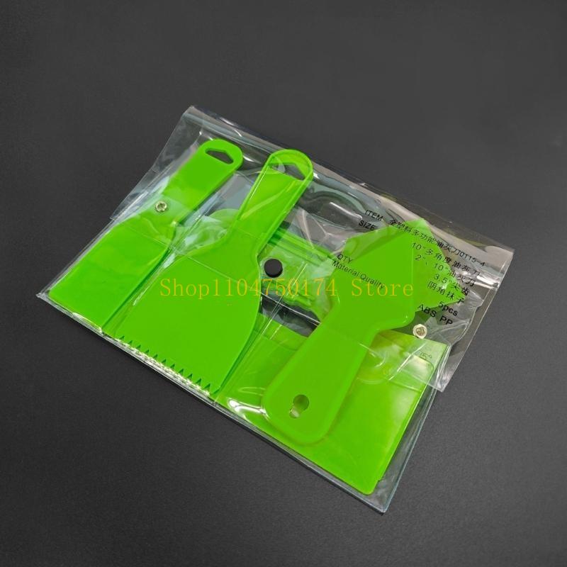 Multiple Size Plastic Putty Scraper Set For Home Improvement Efficient Spackling top sale