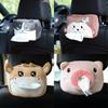1Pc Car Tissue Box Car Hanging Car Inner Armrest Box Sun Visor Sanitary Pumping Carton Cartoon Cute Tissue Cover