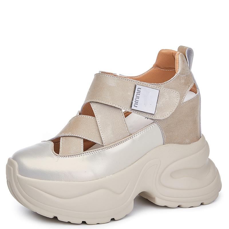 Inner height increase 1 new breathable dad shoes platform sandals small sports and leisure shoes A
