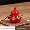 Mini Colorful Ceramic Gourd Lucky Home Decor Handmade Ornament for Prosperity