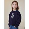 The Coffee Bean   Tea Leaf Navy Logo Embroidery Sweatshirt Ba12ts02nv