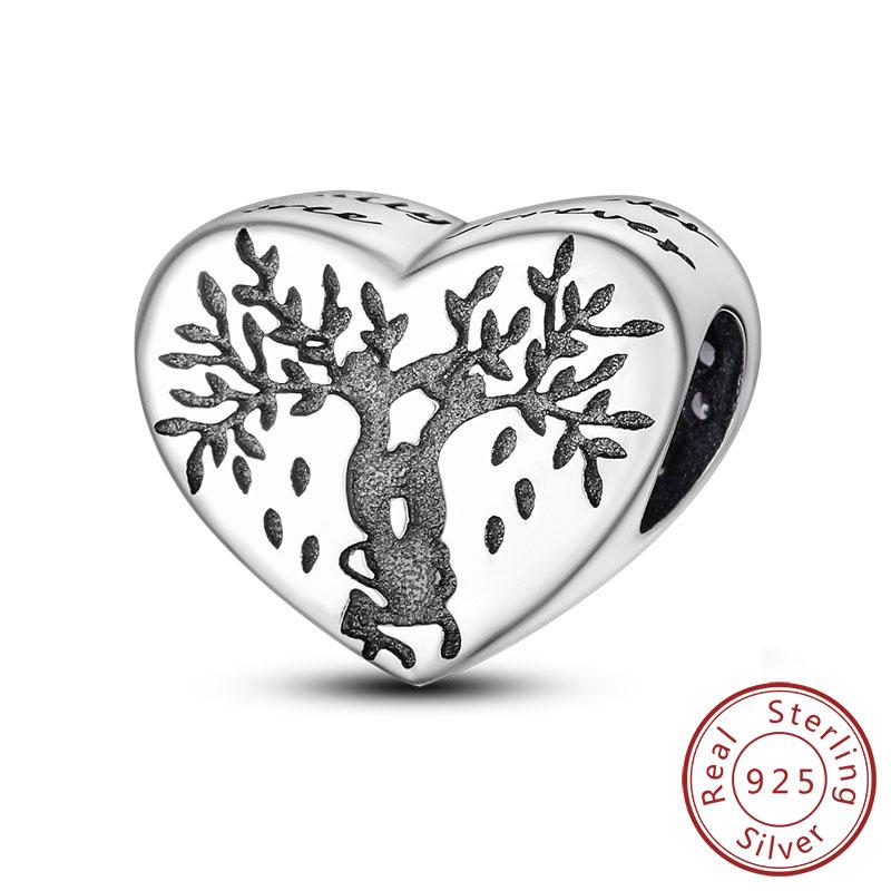 Charm Pendant Copper Tree Of Life Love Happy Family Charm Bead Fit Original Bracelet Necklace Diy Jewelry For Women