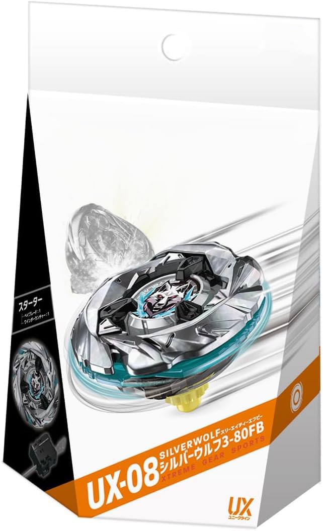 

Beyblade X Starter Silver Wolf UX-08 3-80FB [Authentic]