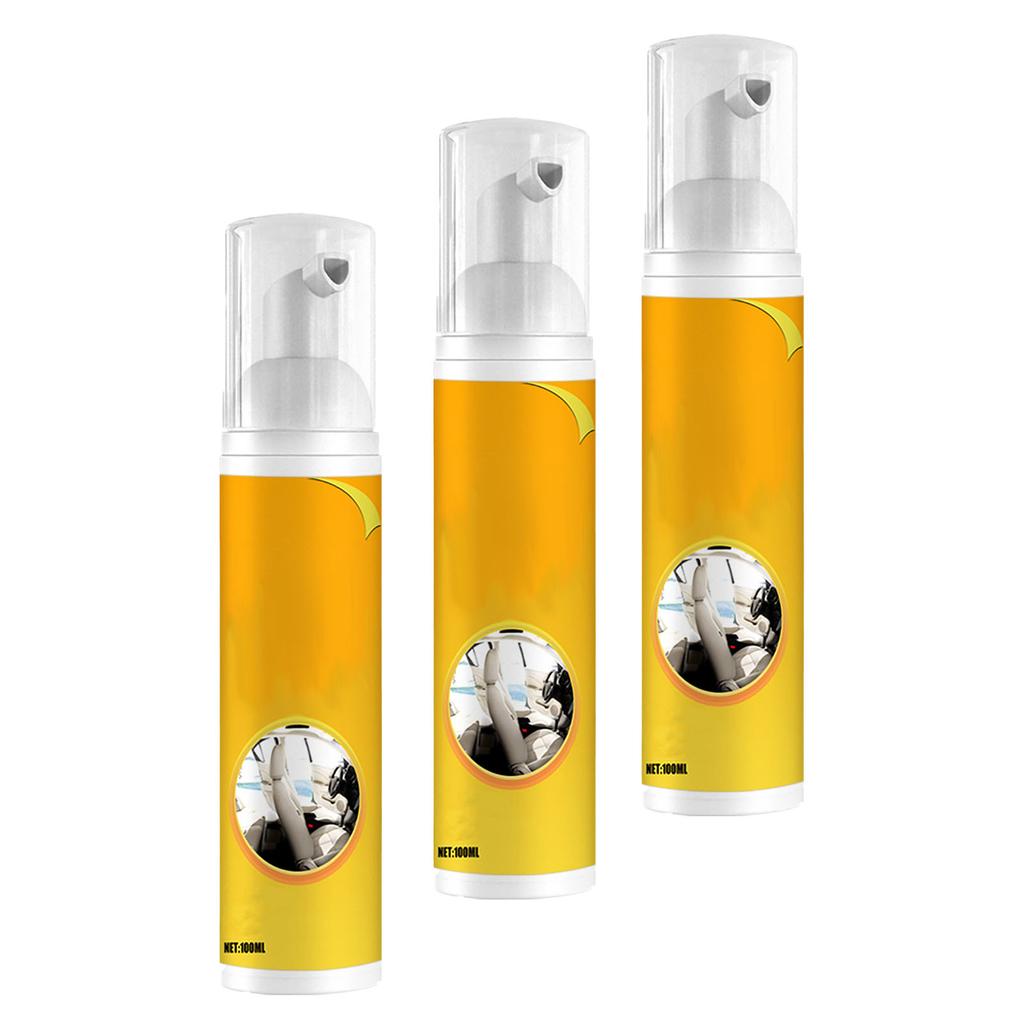 3PCS Multifunctional Foam Cleaner Strong Decontamination Deep Cleaning Car Interior Cleaner for