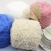 3pcs Soft Polyester Chenille Yarn 100% Pure Thick Cozy for DIY Knitting and Crocheting Ideal for Scarves Sweaters Blankets Light Purple/Yellow/Pink