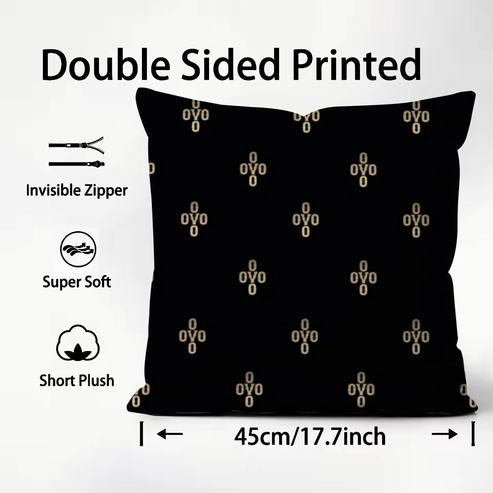 

Fashion Brand OOVO Cool Cushion Cover Plush Fabric Soft DoubleSided Printed Sofa Warm Winter Home Child Gift Pillow Case 30X30cm
