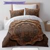 Embossedtotem Pattern Bedding Quilt Set Quilt Cover Pillowcase Home Decoration Birthday Gift (1 * duvet cover + 2 * pillowcase, without core)