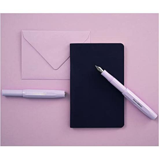 Kaweco 2021 Collection Skyline Fountain Light Bold Nib Pen, Lavender, Dual-Use,