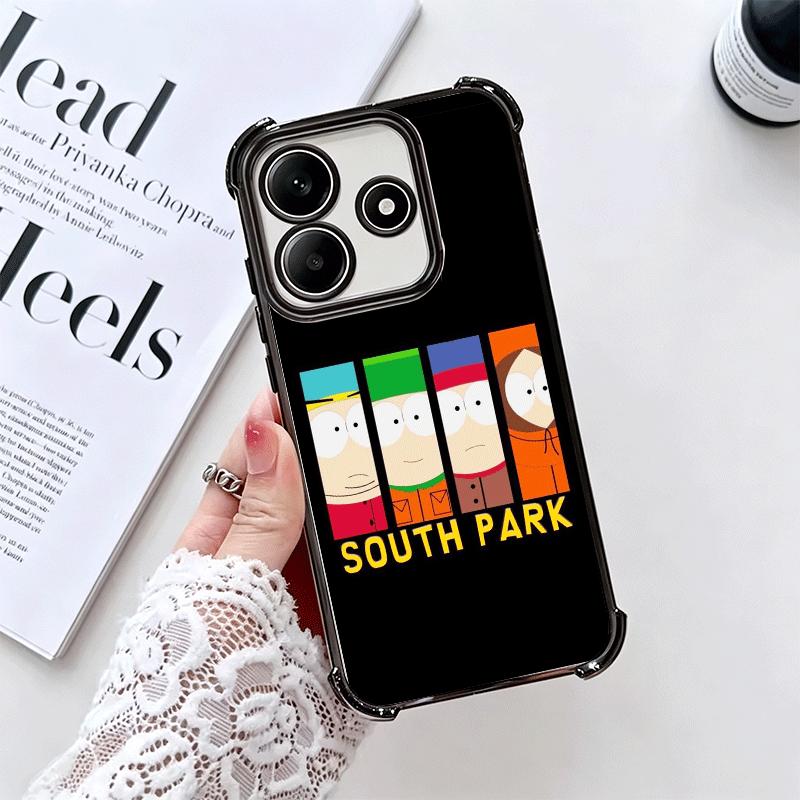 Cartoon S-South P-Parkes Soft Phone Case For Xiaomi Redmi Note 14 15 Pro Plus 13 12 11S 11T 5G 10 9S 9 Plating Anti-Fall Fundas