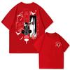 Childrens Tshirt Trendy Brand Naruto Pure Cotton Doublesided Printed Parentchild Outfit Round Neck Short Sleeved Shirt