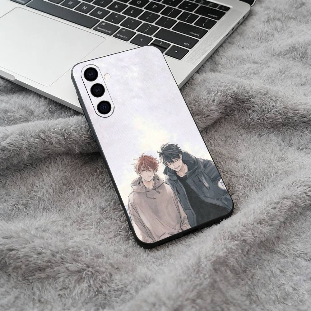 BL- Anime Ritsuka-Mafuyu Sato -Given Weiche Silikon-Handyhülle für Samsung Galaxy A73/A71/A72/A70/A53/A52/A51 - Schwarz