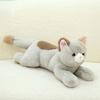 50cm Size Imitation Lying Cat Plush Toys Hairy Texture Realistic Cat Plush Toy  Birthday Gift