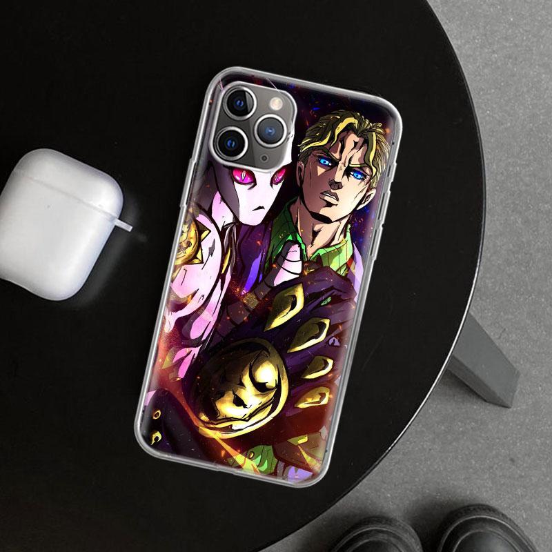 JoJo's Bizarre Adventure Hot Anime Phone Case Cover for iPhone 11 12 13 Mini 14 15 Plus 16 Pro Max 17 Air 7 8 + SE Art Customize