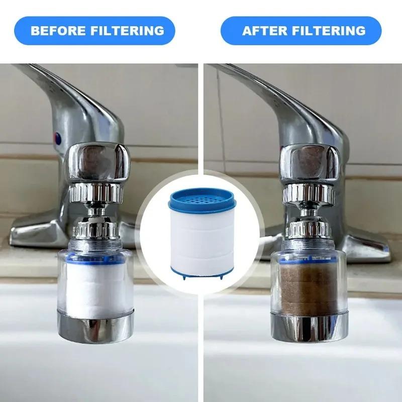 Filtro Acqua per Rubinetto 100/10x Cartucce Filtro Acqua per Rubinetto Cucina Rimuove Metalli Pesanti Acqua Dura per Cucina di Casa Bagno