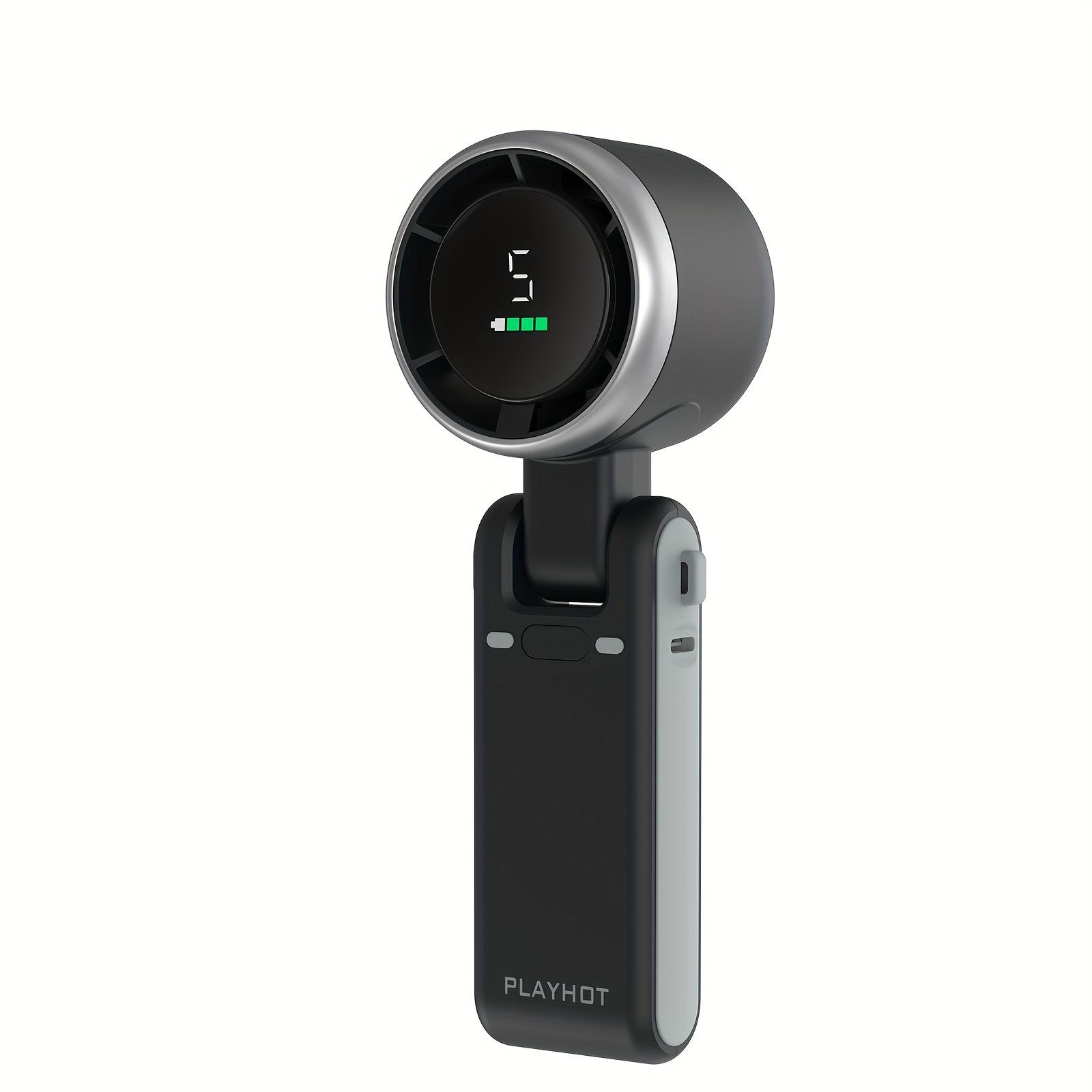 

Portable Handheld Turbofan, 5 Gear Wind Speed, Battery Powered, Up To 12 Operating Hours, 3-In-1 Handheld Fan чёрный