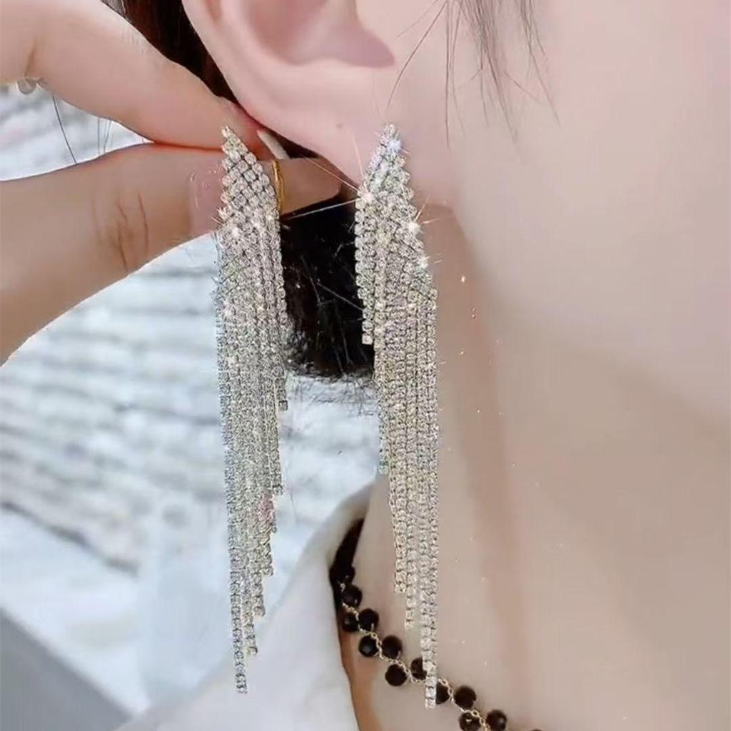 S925 Silver Tassel Earrings - 2025 Light Luxury, High-End Design for Women