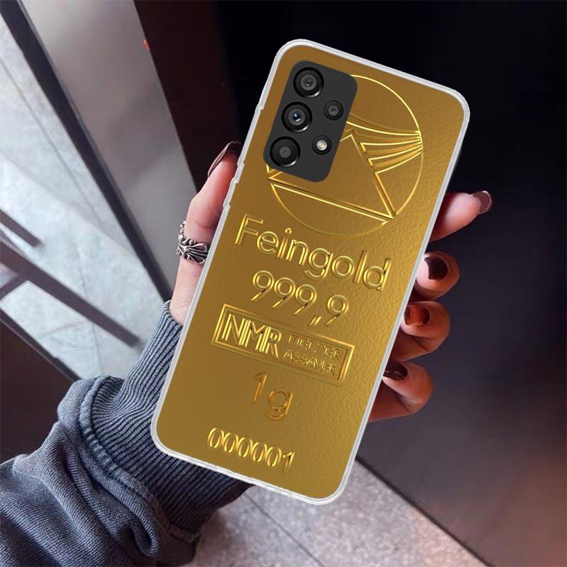 Fine Gold Pattern Printing Phone Case For Samsung Galaxy A52 A51 A50S A32 A22 A12 A02S A72 A71 A31 A70 A30S Note 20 Ultra 10 Plu