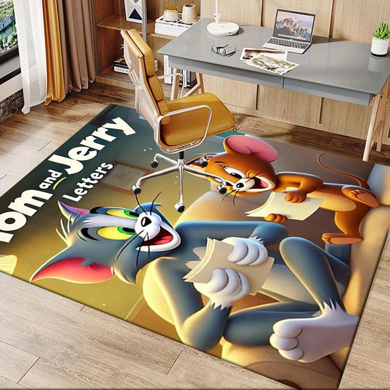 

Tom and Jerry Letters: A Classic Cartoon Adventure Office Mat Home Decor Gift For Halloween & Christmas LD65 100cm by 120cm