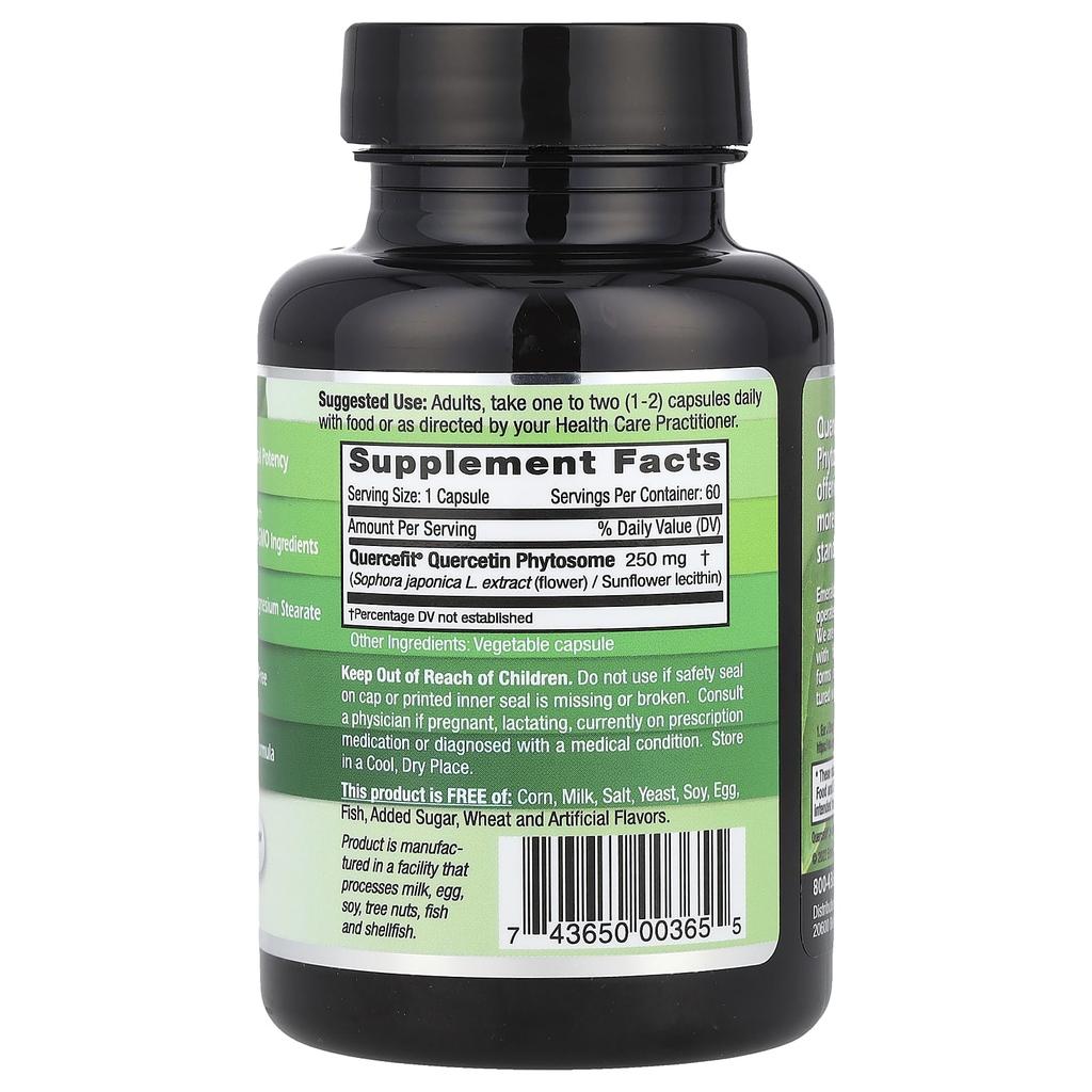 Quercetin Phytosome, 250Mg, 60 Veggie Caps