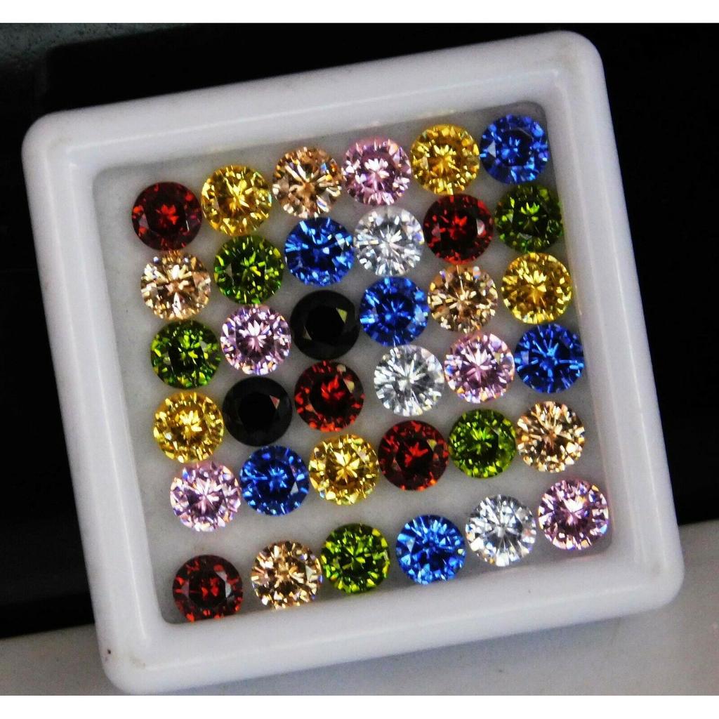 Natural Mixed Color Sapphire Loose Gemstone 16 Pcs Lot 5 Mm Round Cut September Birthday Birthstone