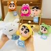 Cute Crayon Shin-chan White Dog Beanbag Plush Pendant