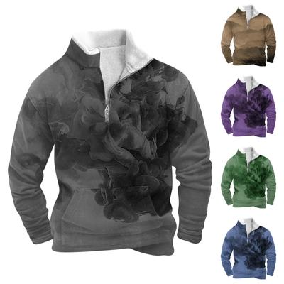 Spring And Autumn Men's Standing Collar Sweatshirt Is Outdoor Casual Sweaters Tops