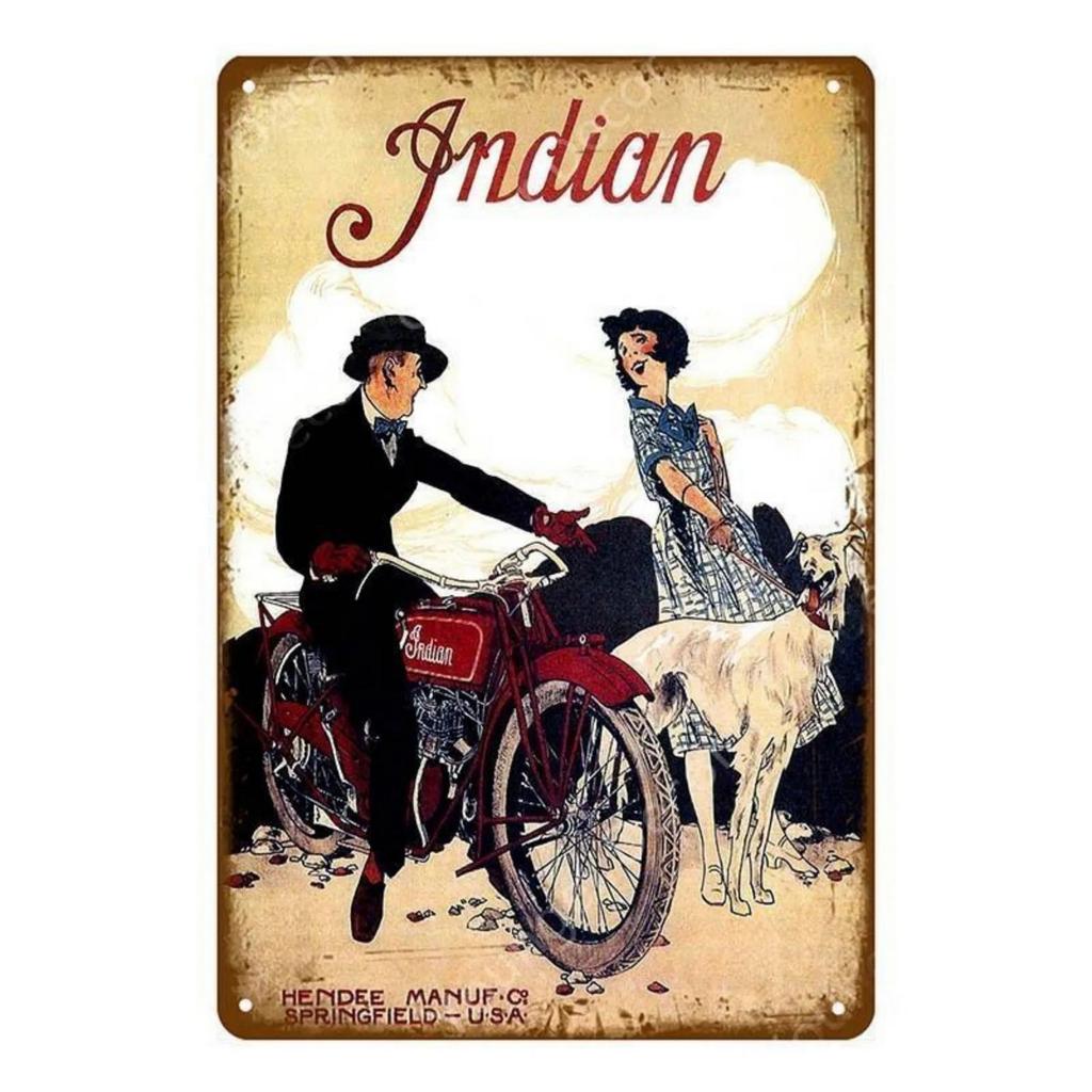 Metal Tin Signs American Motorcycles Wall Decoration Plaque Vintage Poster Iron Painting for Man Cave Home Cafe Garden Club Bar