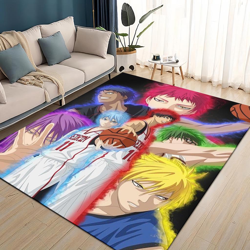 27 Styl Nowy Kreskówkowy Anime Kuroko no Basket Dywanik Dywan do Salonu Sypialni Dekoracja Domowa Sofa, Mata Podłogowa Antypoślizgowa do Zabawy dla Dzieci