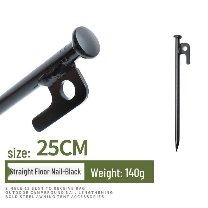 High-Strength Steel Ground Stakes for Camping, Mountaineering, Beach, and Snow Canopies