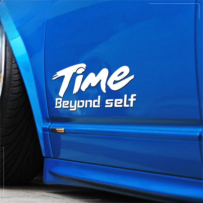 Time Beyond Self Car Decals For Auto Window Windshield Bumper Body Ornament Vinyl Decals Scratch Covering Car Accessories
