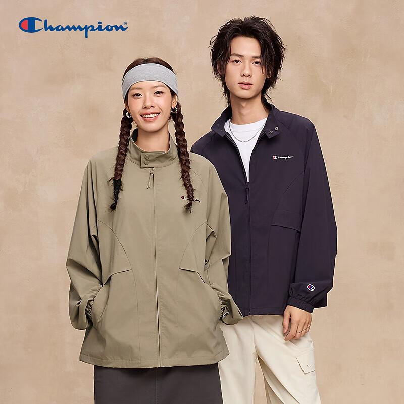 Champion Unisex Stand-Up Collar Zipper Jacket L