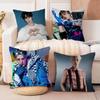 Jeno Pillow Covers Cartoon Sofa Decorative Home Double-sided Printing Short Plush Cute Cushion Cover